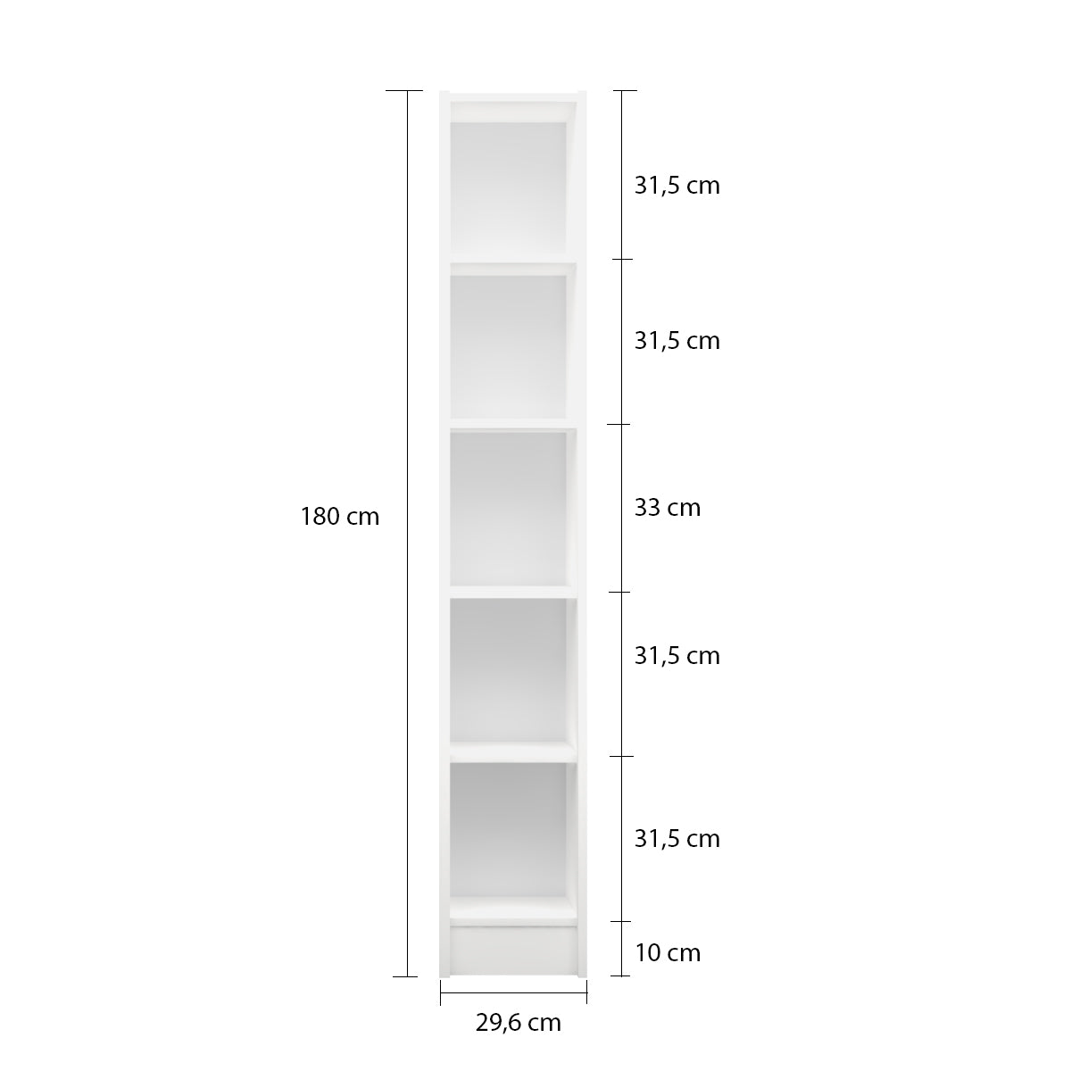 Flat30 Kitaplık Kütüphane Çok Amaçlı Dolap