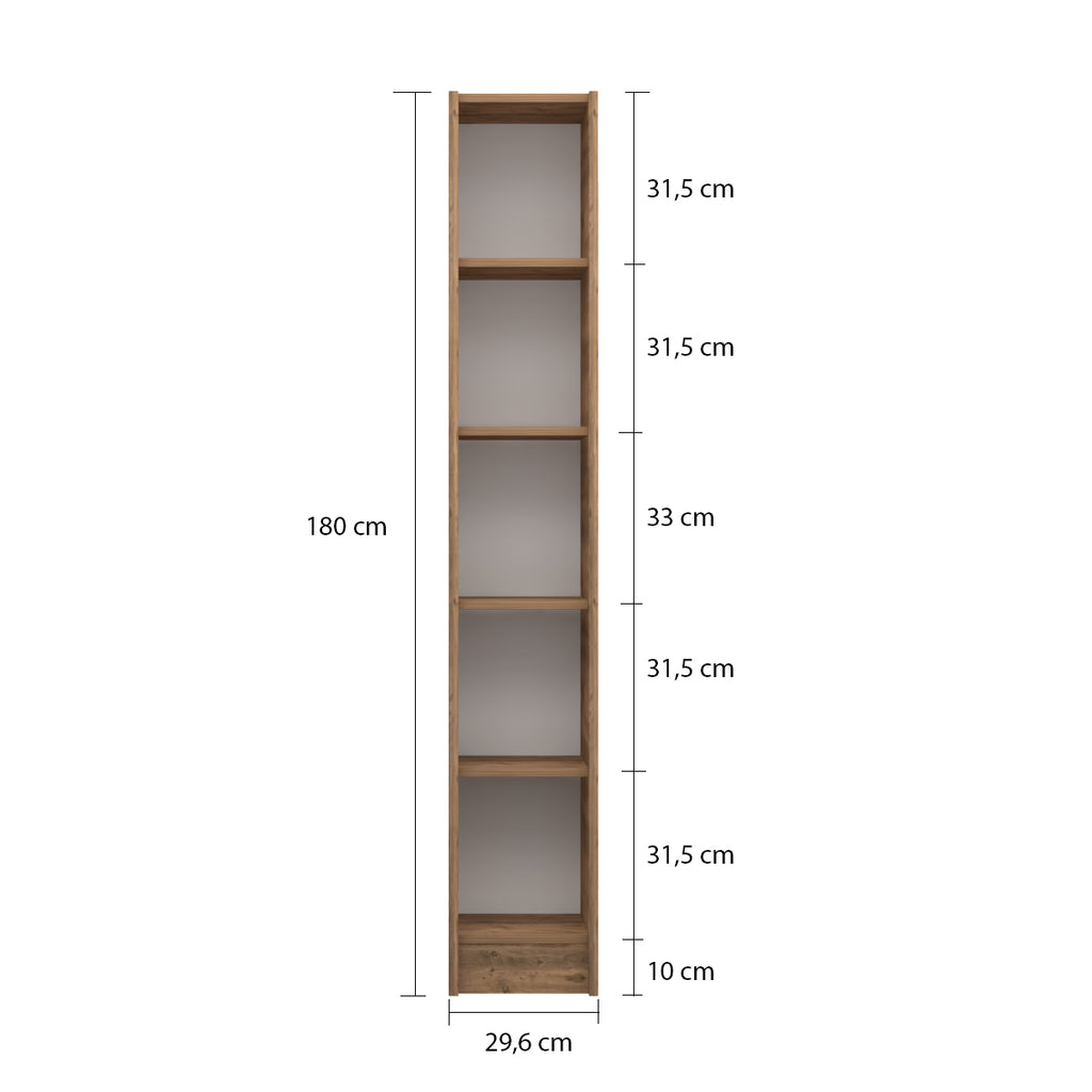 Flat30 Kitaplık Kütüphane Çok Amaçlı Dolap