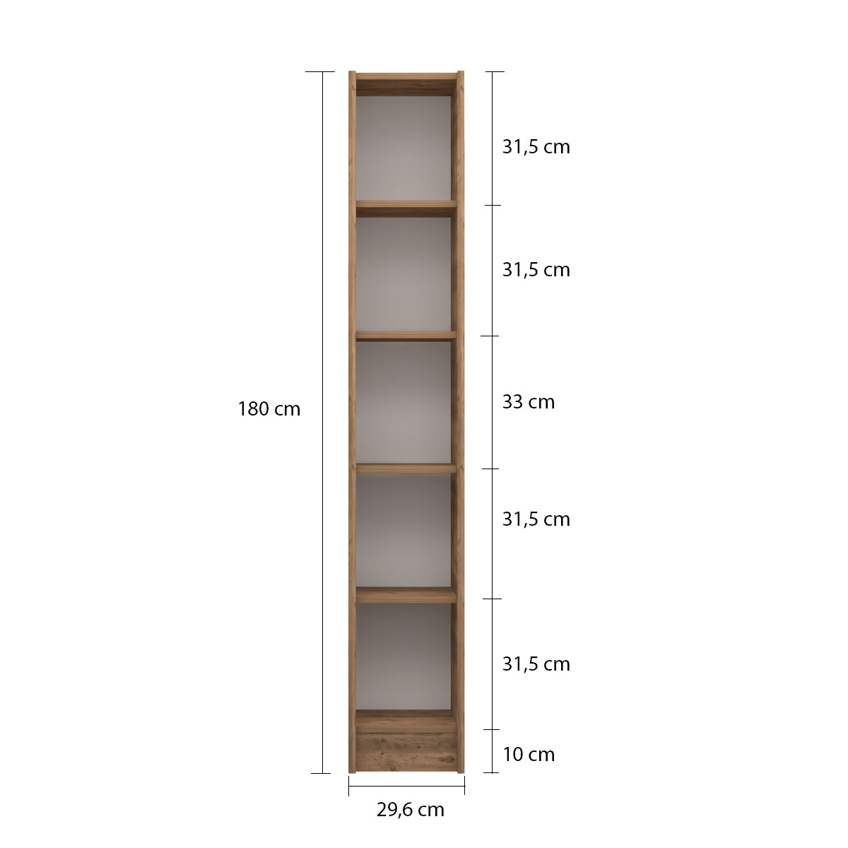 Flat30 Kitaplık Kütüphane Çok Amaçlı Dolap