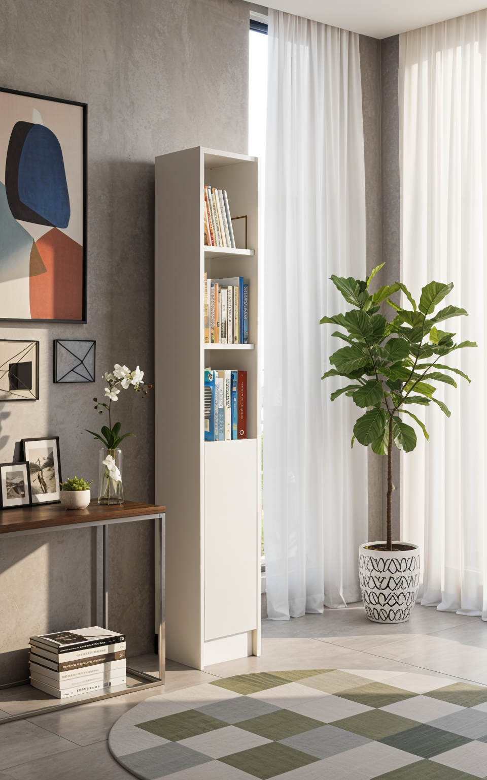 Flat30 Kitaplık Kütüphane Çok Amaçlı Dolap