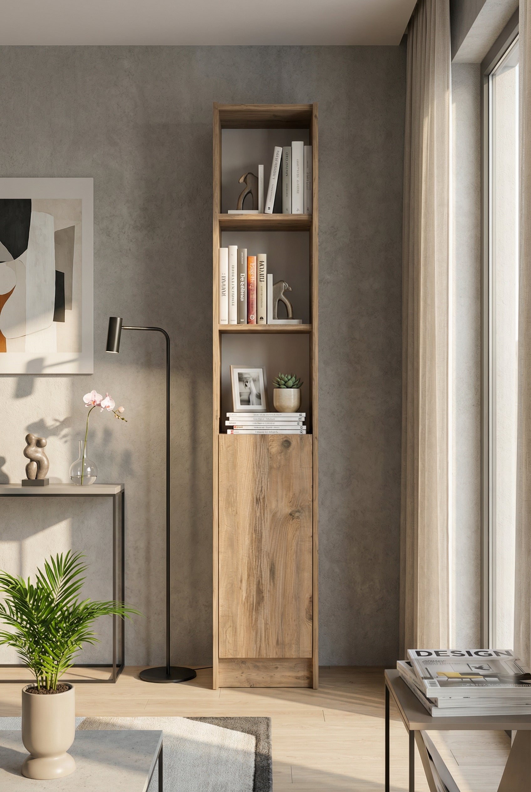 Flat30 Kitaplık Kütüphane Çok Amaçlı Dolap