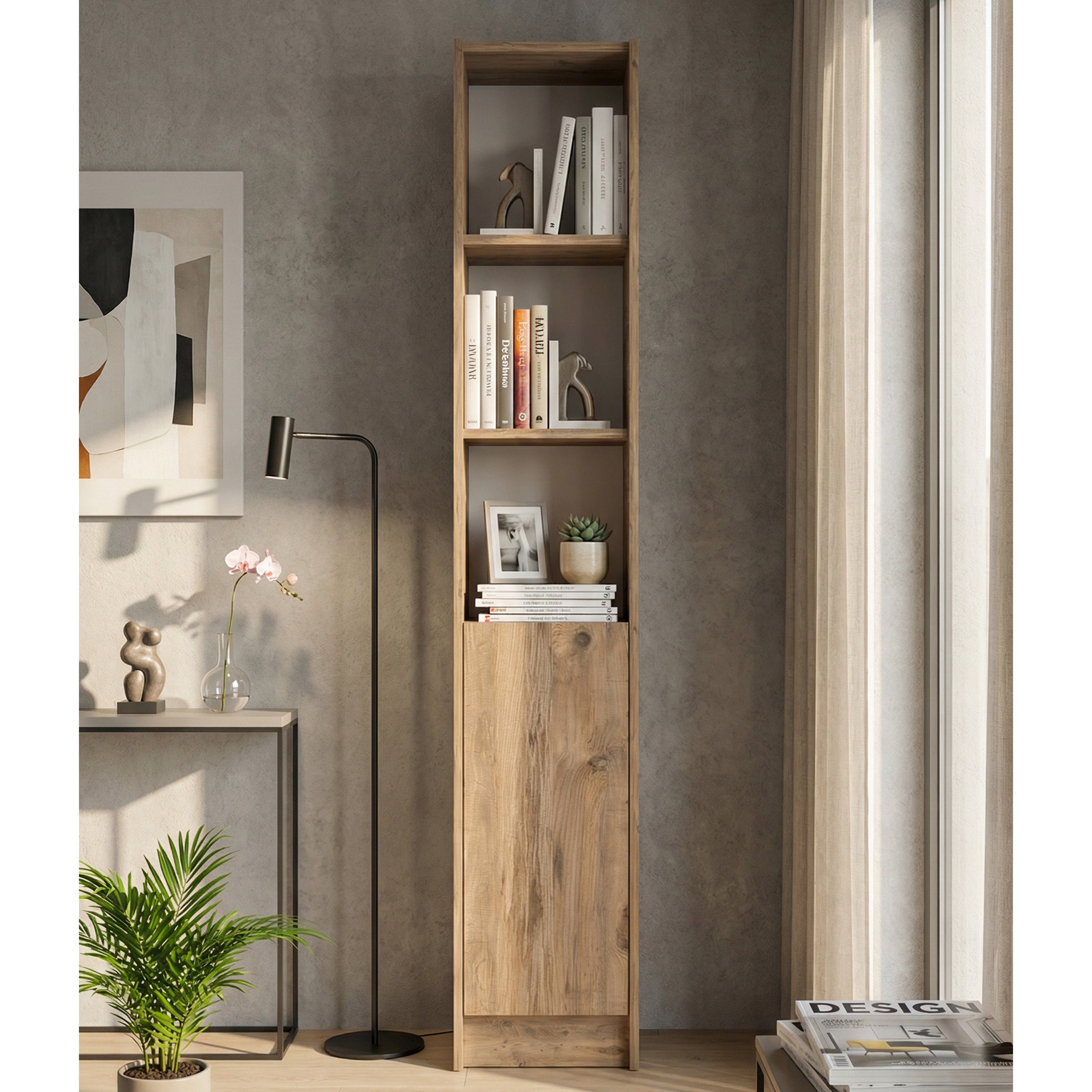 Flat30 Kitaplık Kütüphane Çok Amaçlı Dolap