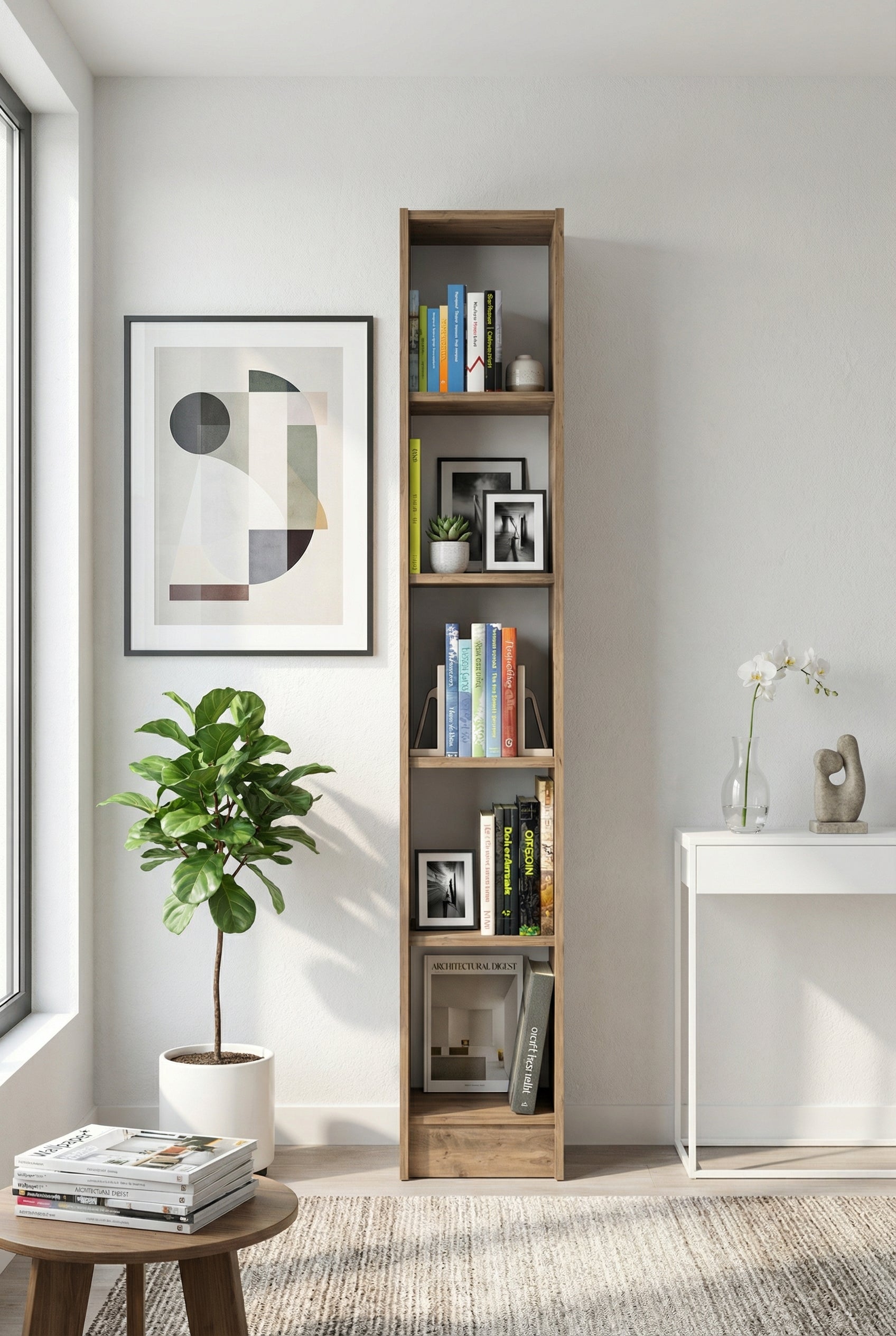 Flat30 Kitaplık Kütüphane Çok Amaçlı Dolap