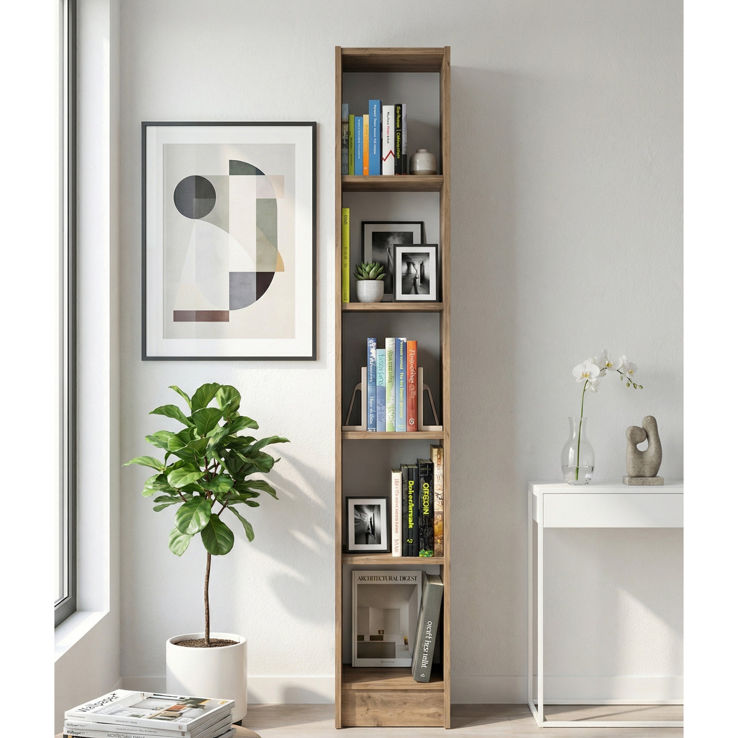 Flat30 Kitaplık Kütüphane Çok Amaçlı Dolap