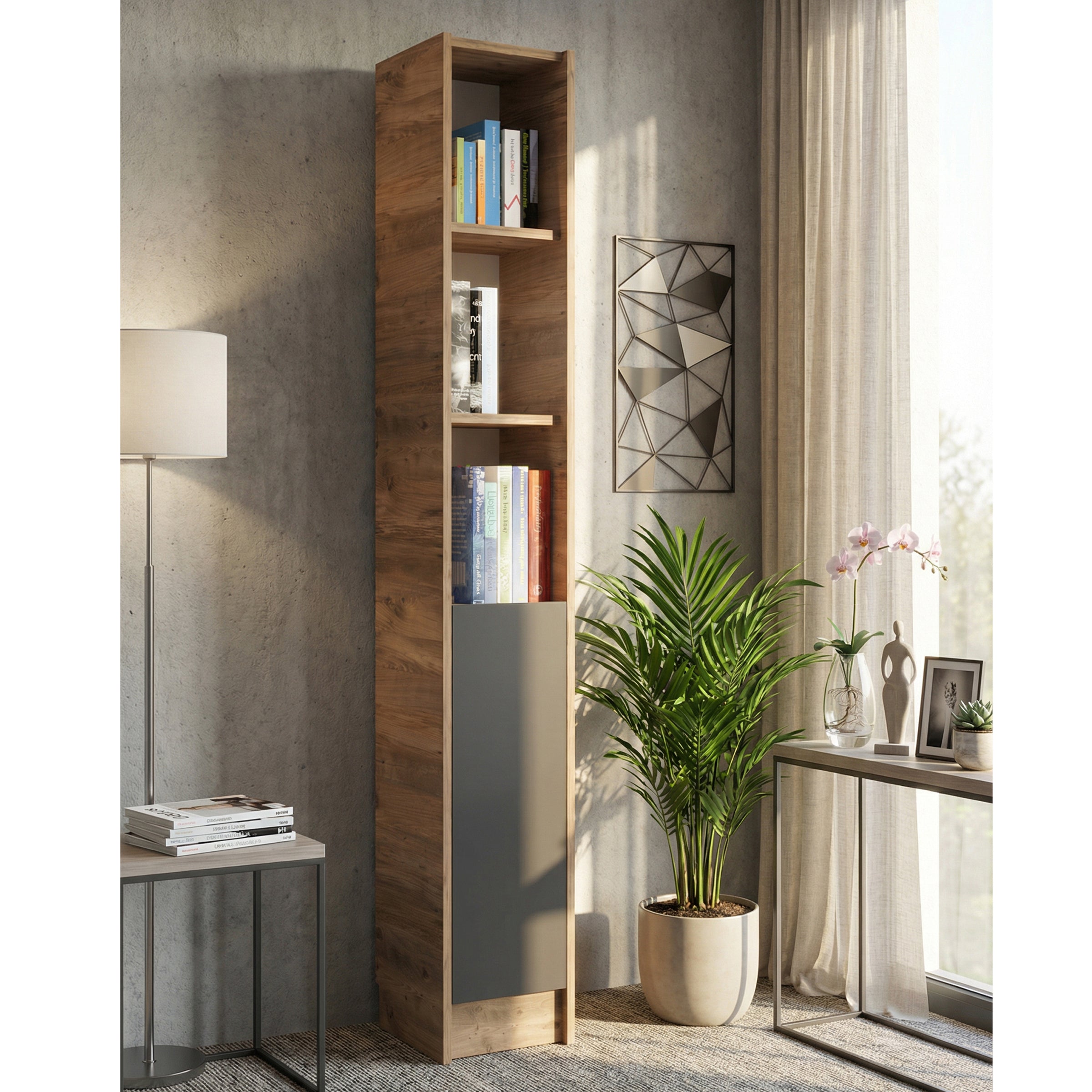Flat30 Kitaplık Kütüphane Çok Amaçlı Dolap