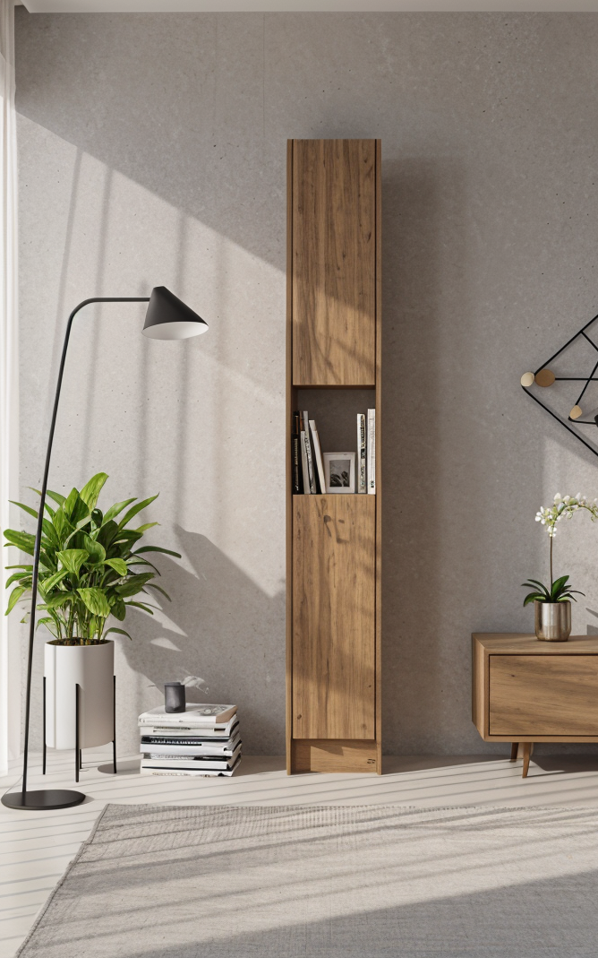 Flat30 Kitaplık Kütüphane Çok Amaçlı Dolap