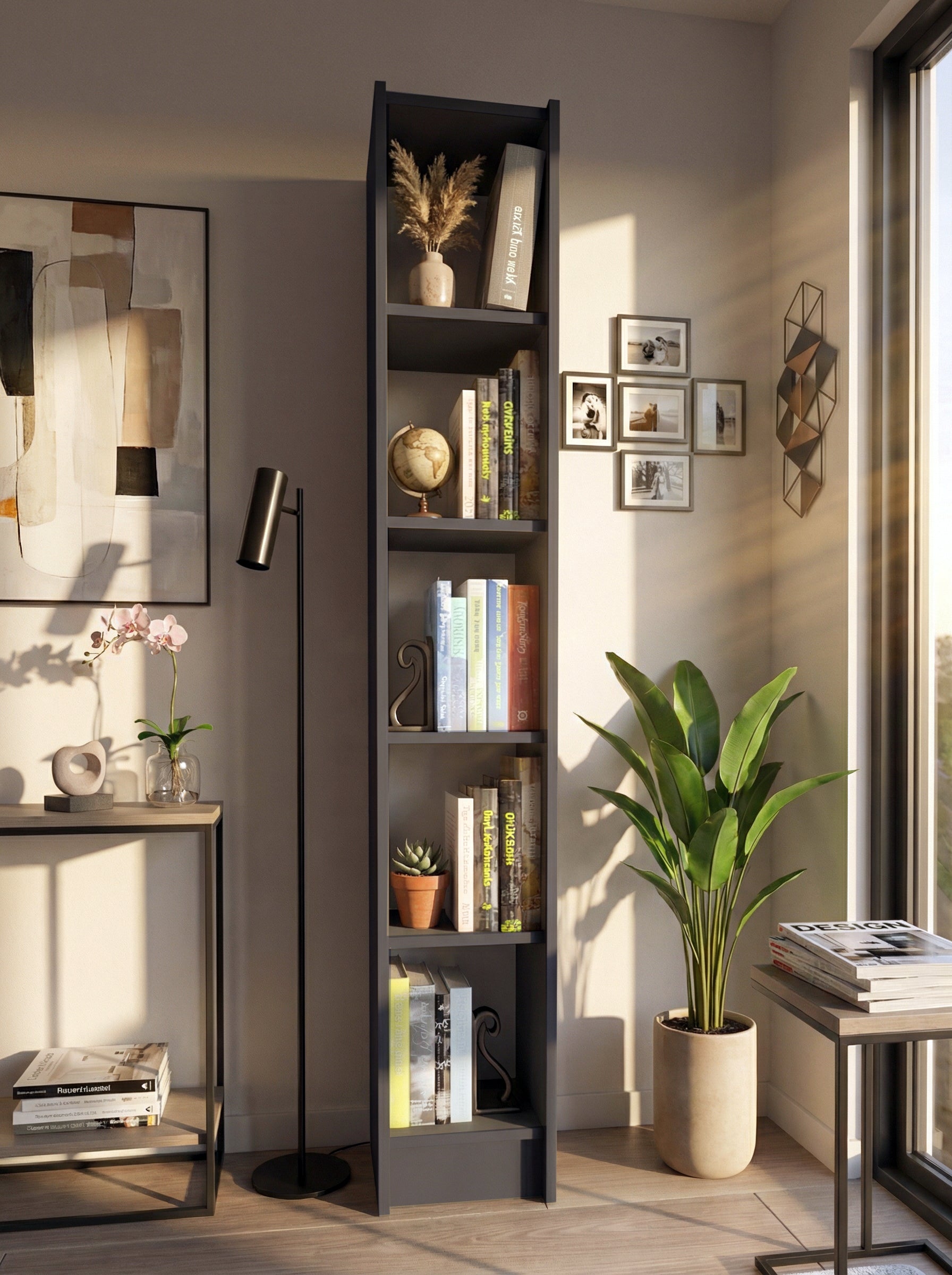 Flat30 Kitaplık Kütüphane Çok Amaçlı Dolap