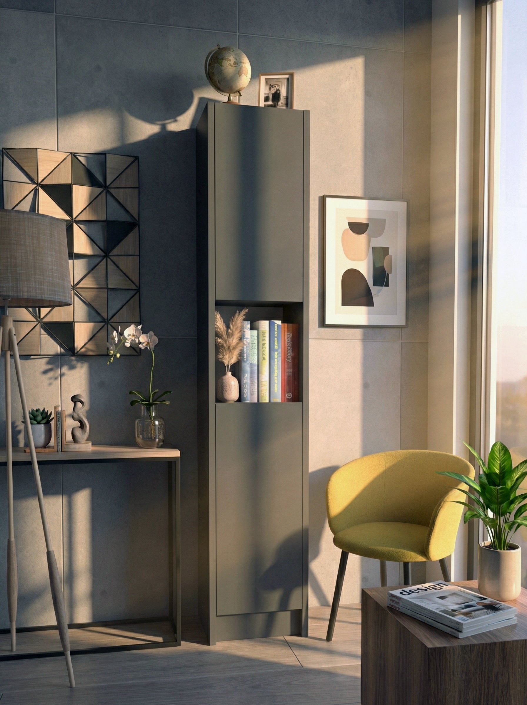 Flat30 Kitaplık Kütüphane Çok Amaçlı Dolap