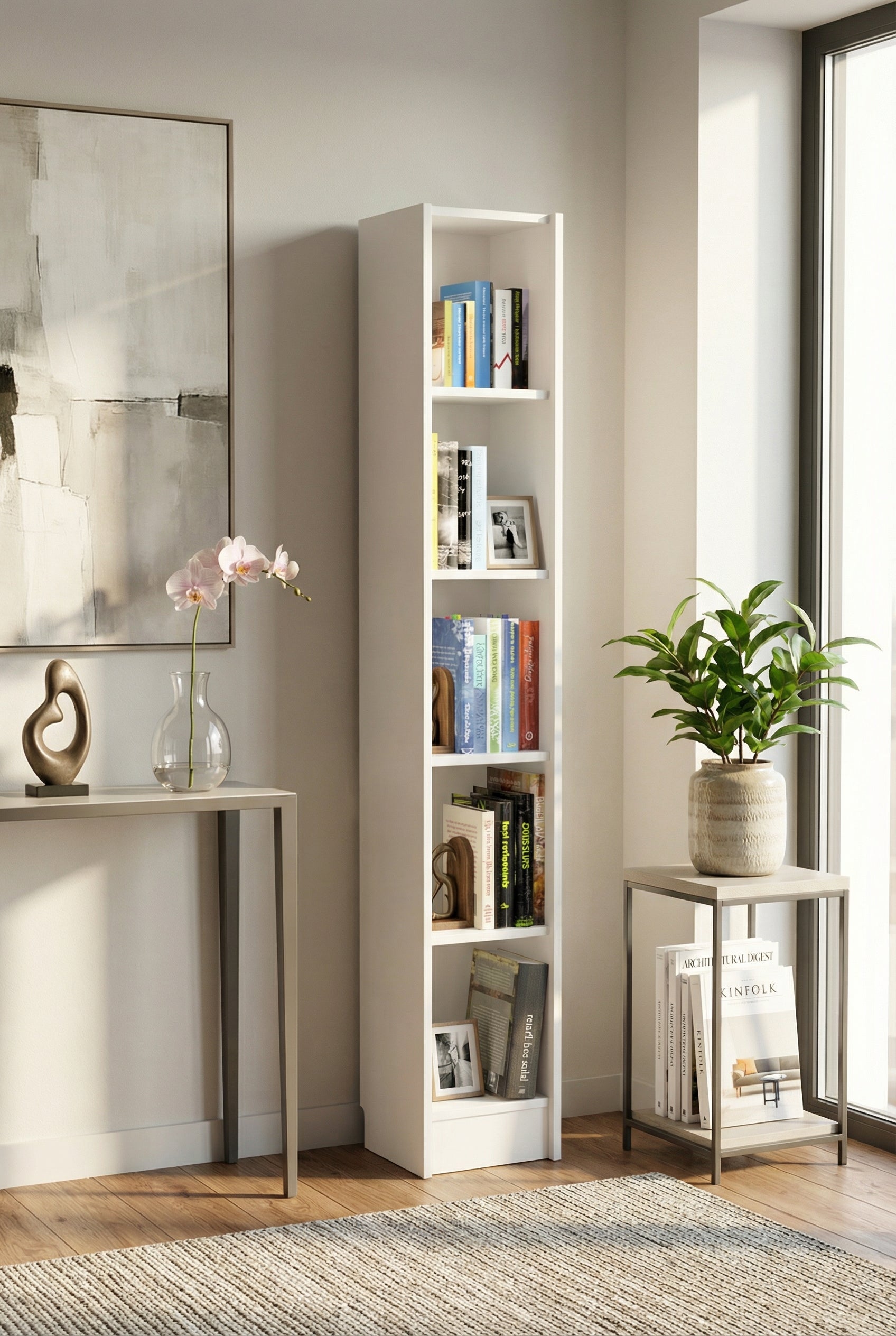 Flat30 Kitaplık Kütüphane Çok Amaçlı Dolap