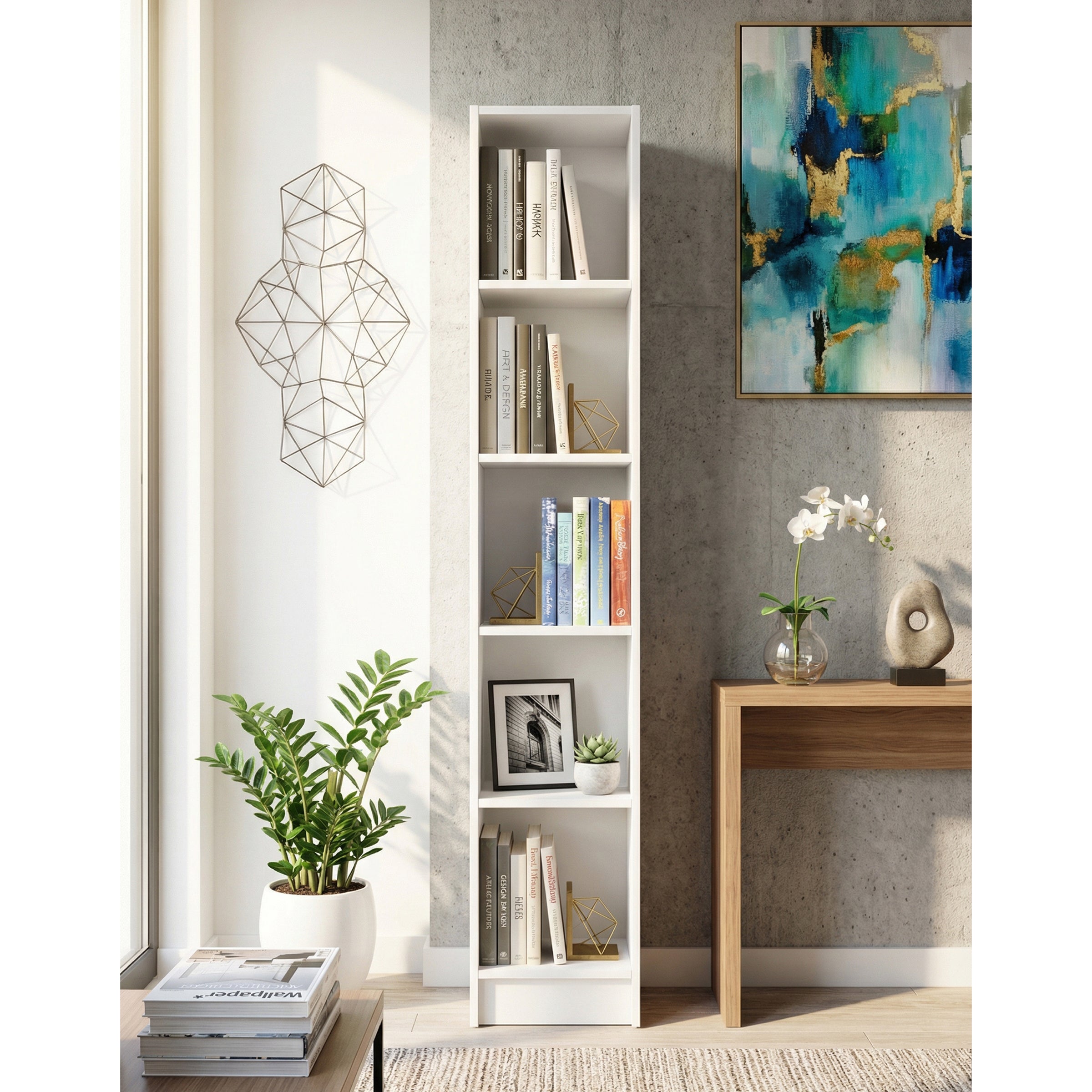 Flat30 Kitaplık Kütüphane Çok Amaçlı Dolap