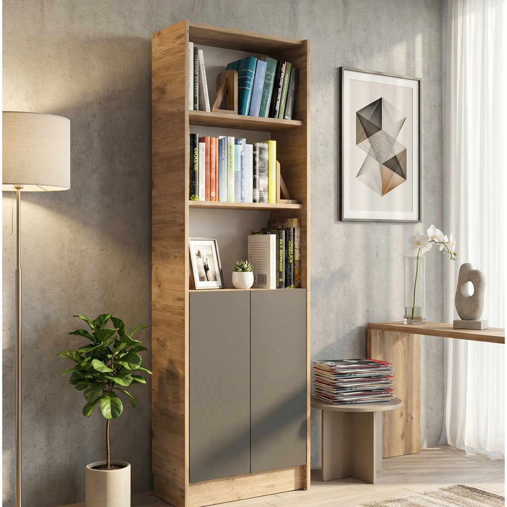 Flat56 Kitaplık Kütüphane  Çok Amaçlı Dolap