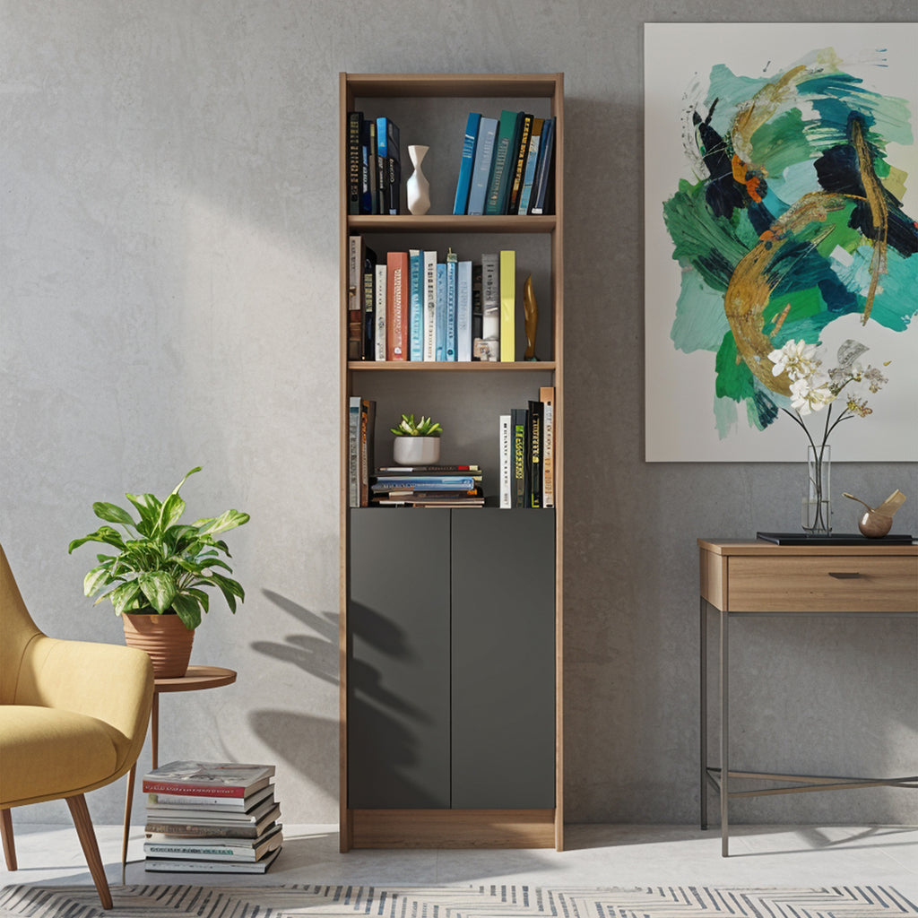 Flat56 Kitaplık Kütüphane  Çok Amaçlı Dolap