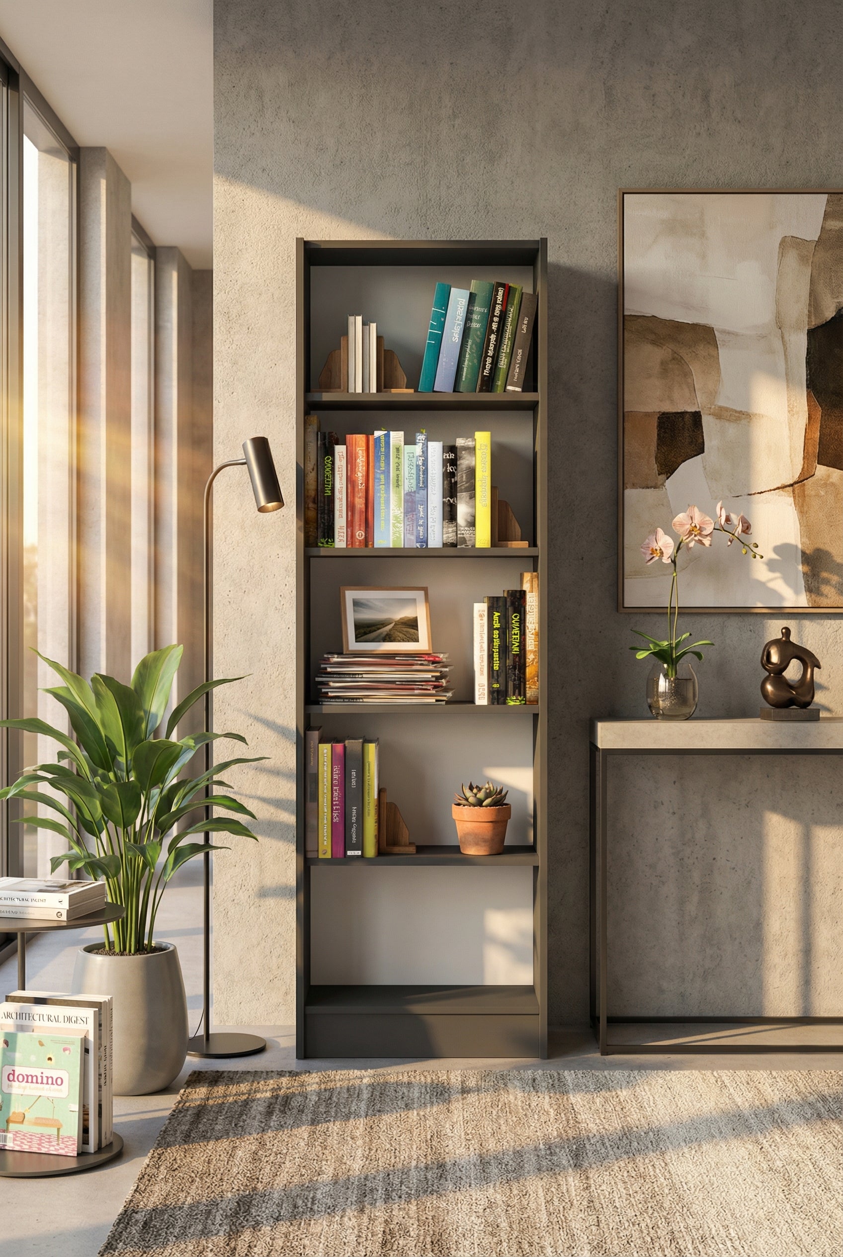 Flat56 Kitaplık Kütüphane  Çok Amaçlı Dolap