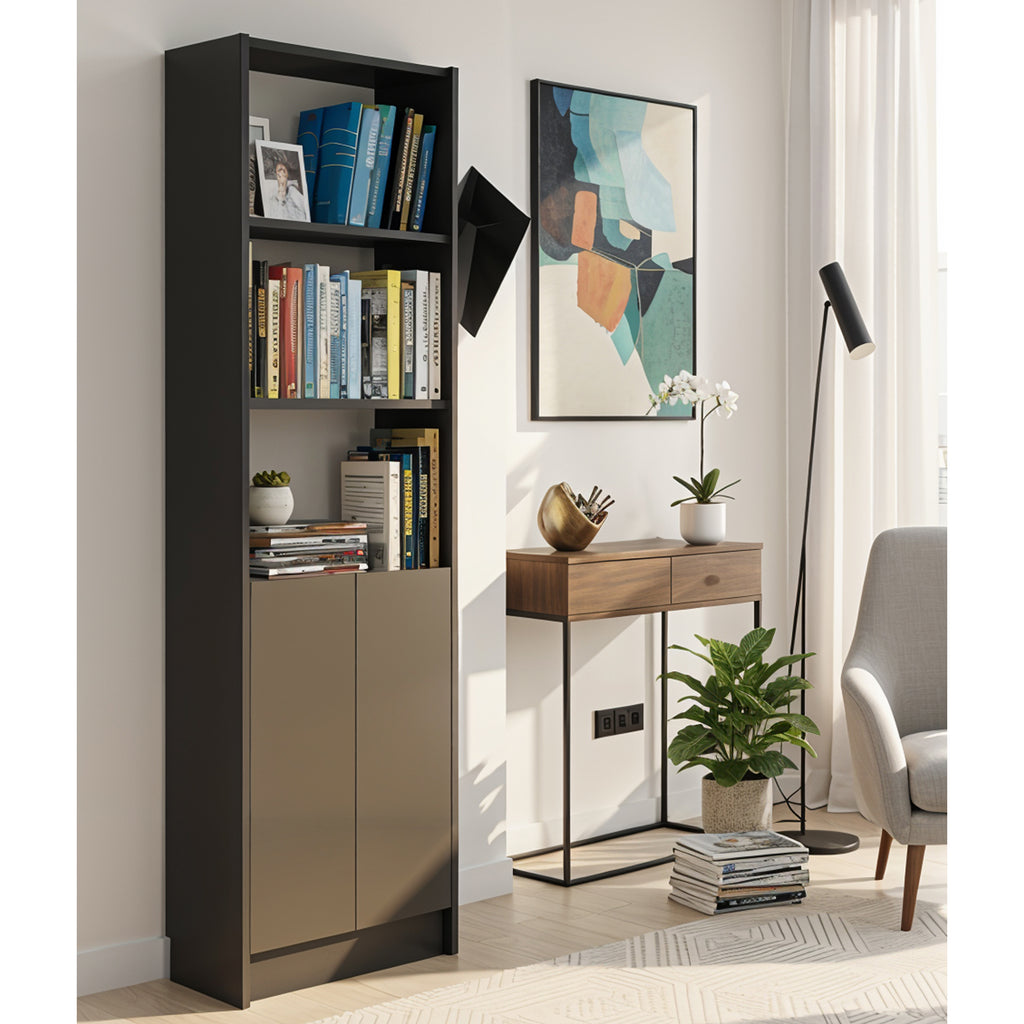 Flat56 Kitaplık Kütüphane  Çok Amaçlı Dolap