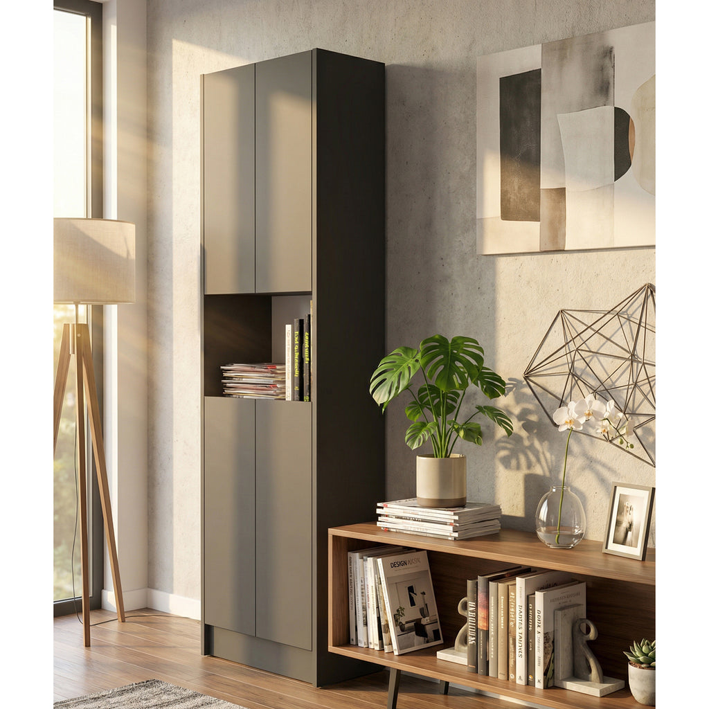 Flat56 Kitaplık Kütüphane  Çok Amaçlı Dolap
