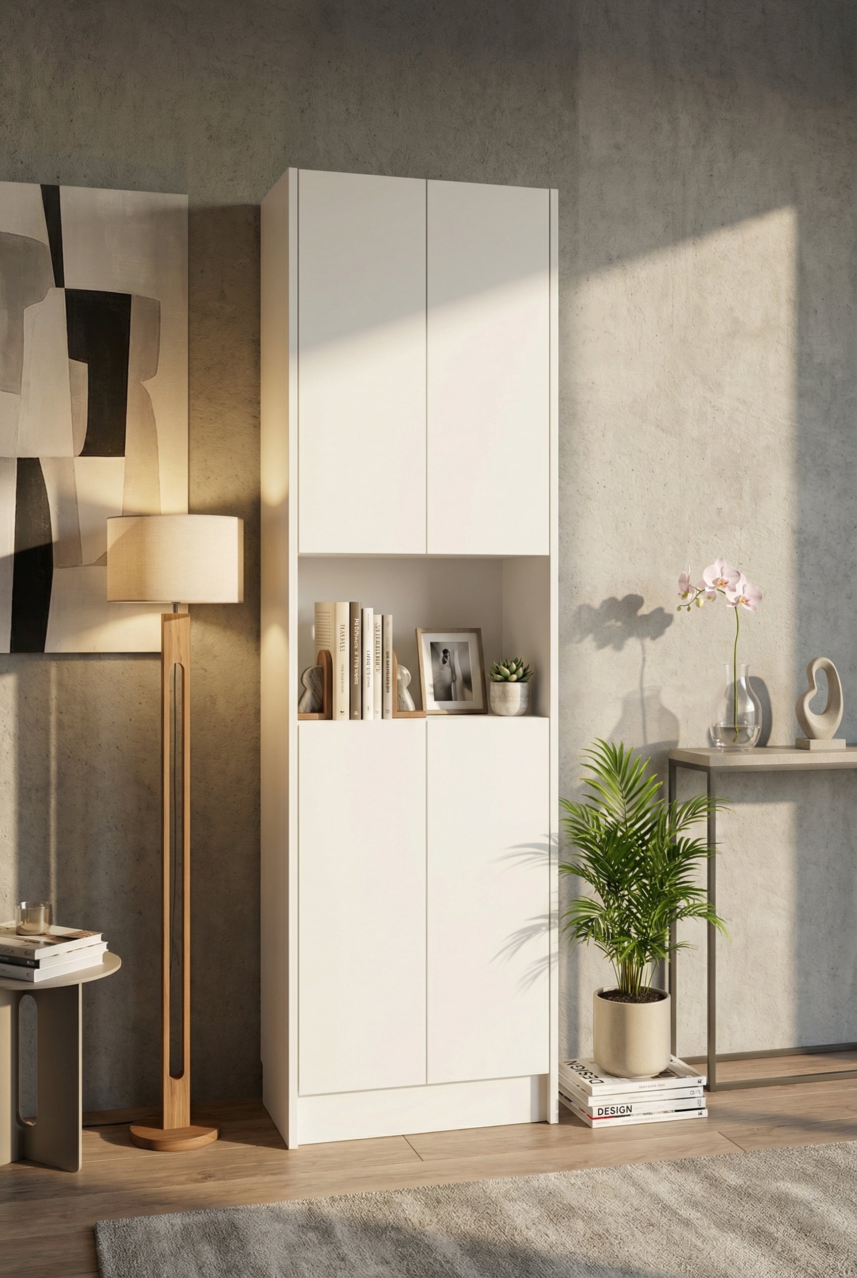 Flat56 Kitaplık Kütüphane  Çok Amaçlı Dolap