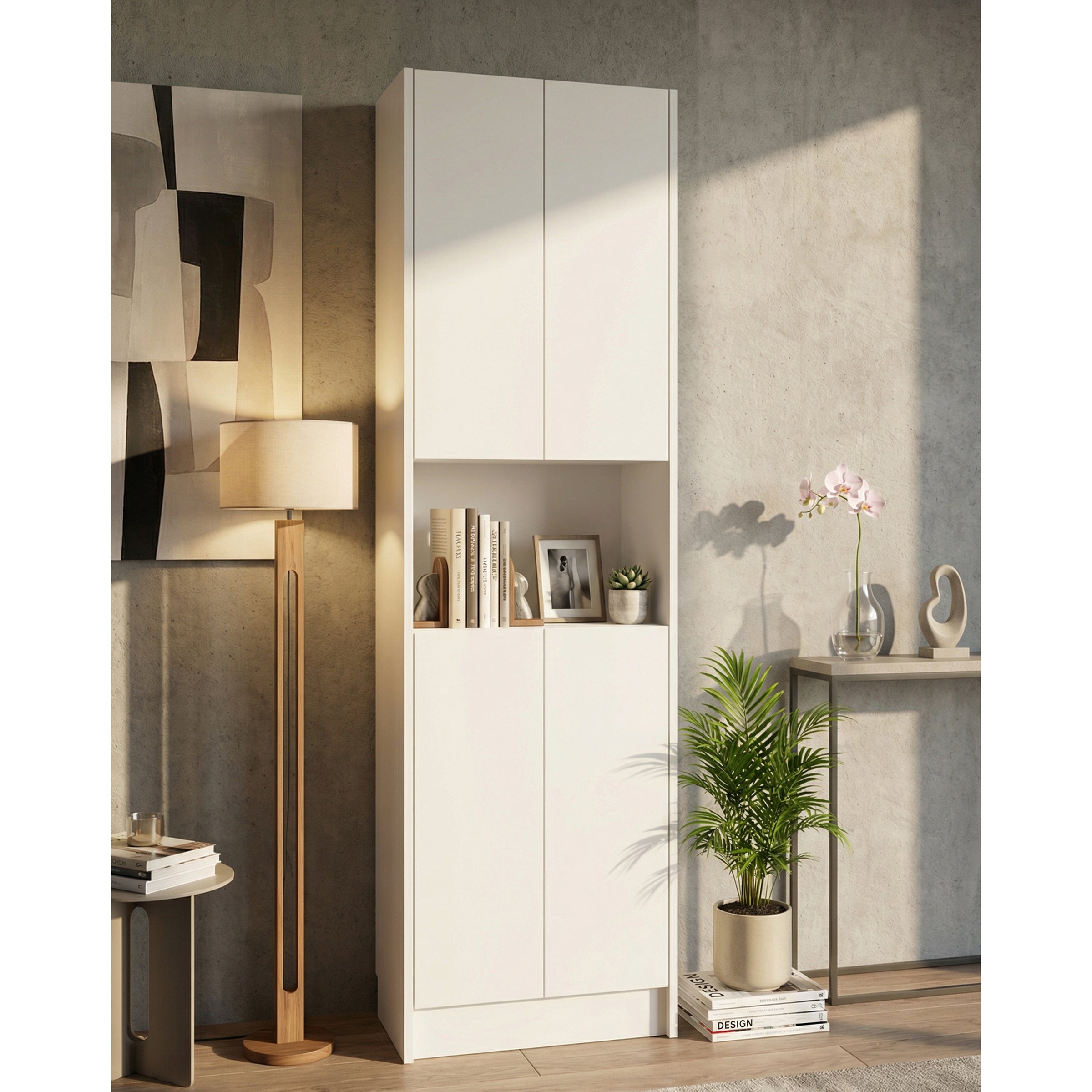 Flat56 Kitaplık Kütüphane  Çok Amaçlı Dolap