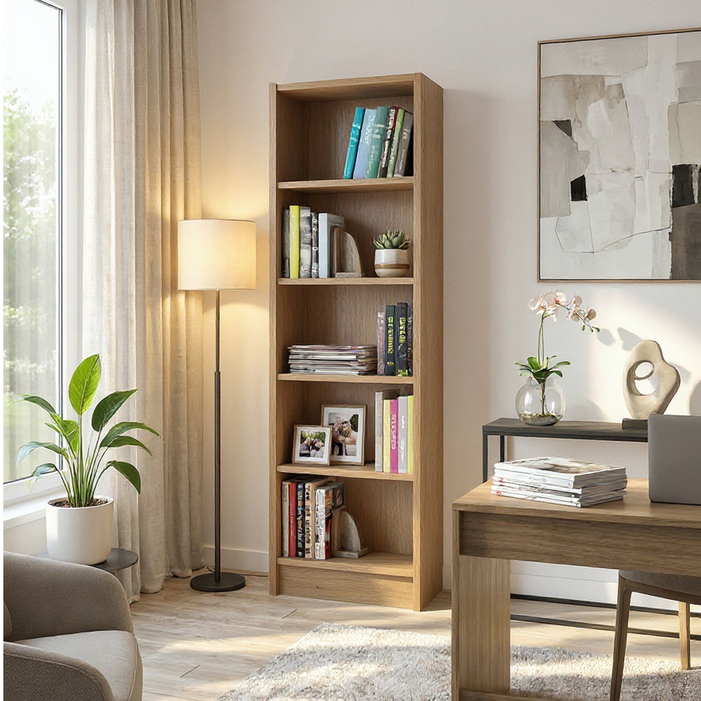 Flat56 Kitaplık Kütüphane  Çok Amaçlı Dolap