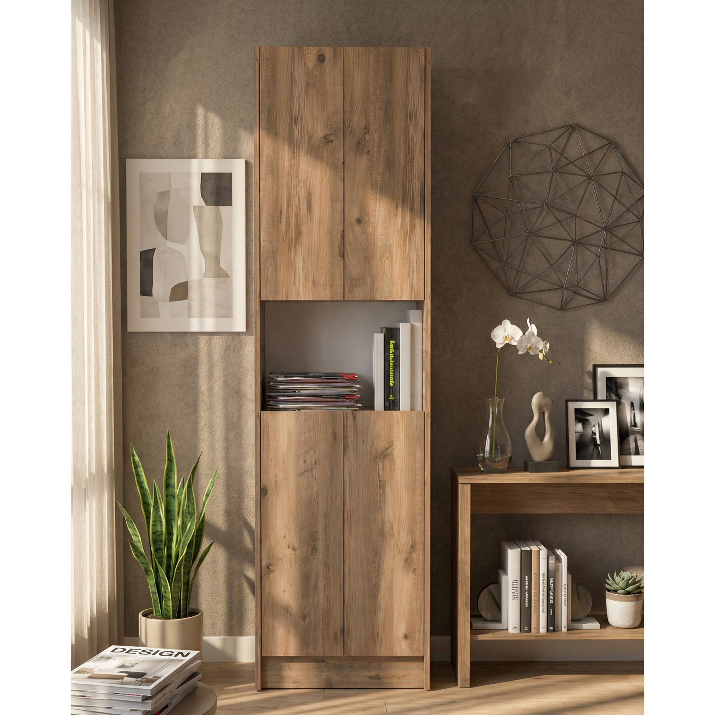 Flat56 Kitaplık Kütüphane  Çok Amaçlı Dolap