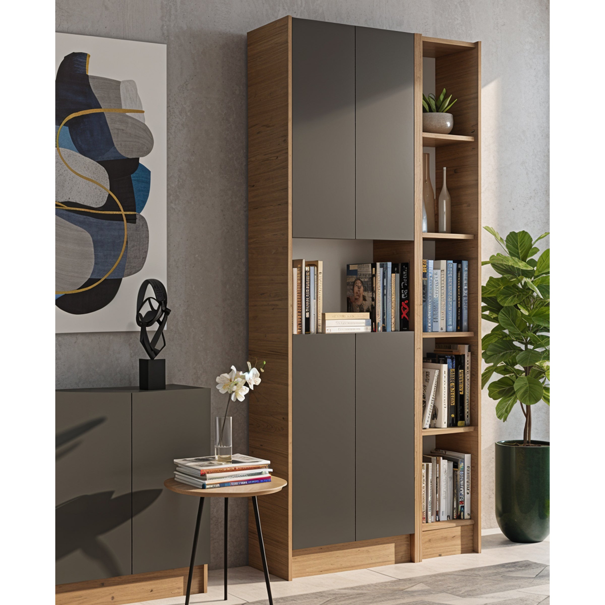 Flat85_AcikCeviz_Antrasit_4Kapak
