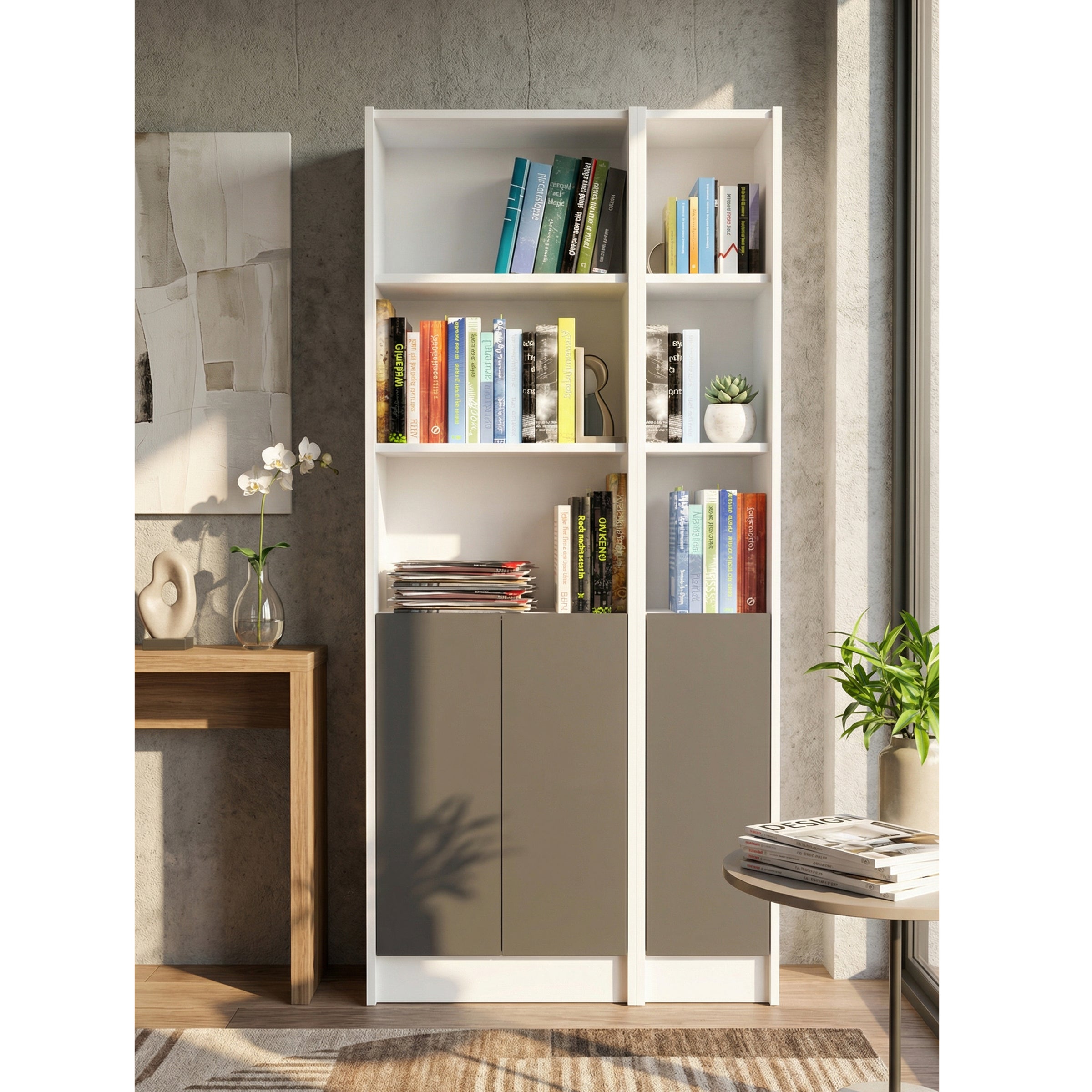 Flat85_Beyaz_Antrasit_3Kapak
