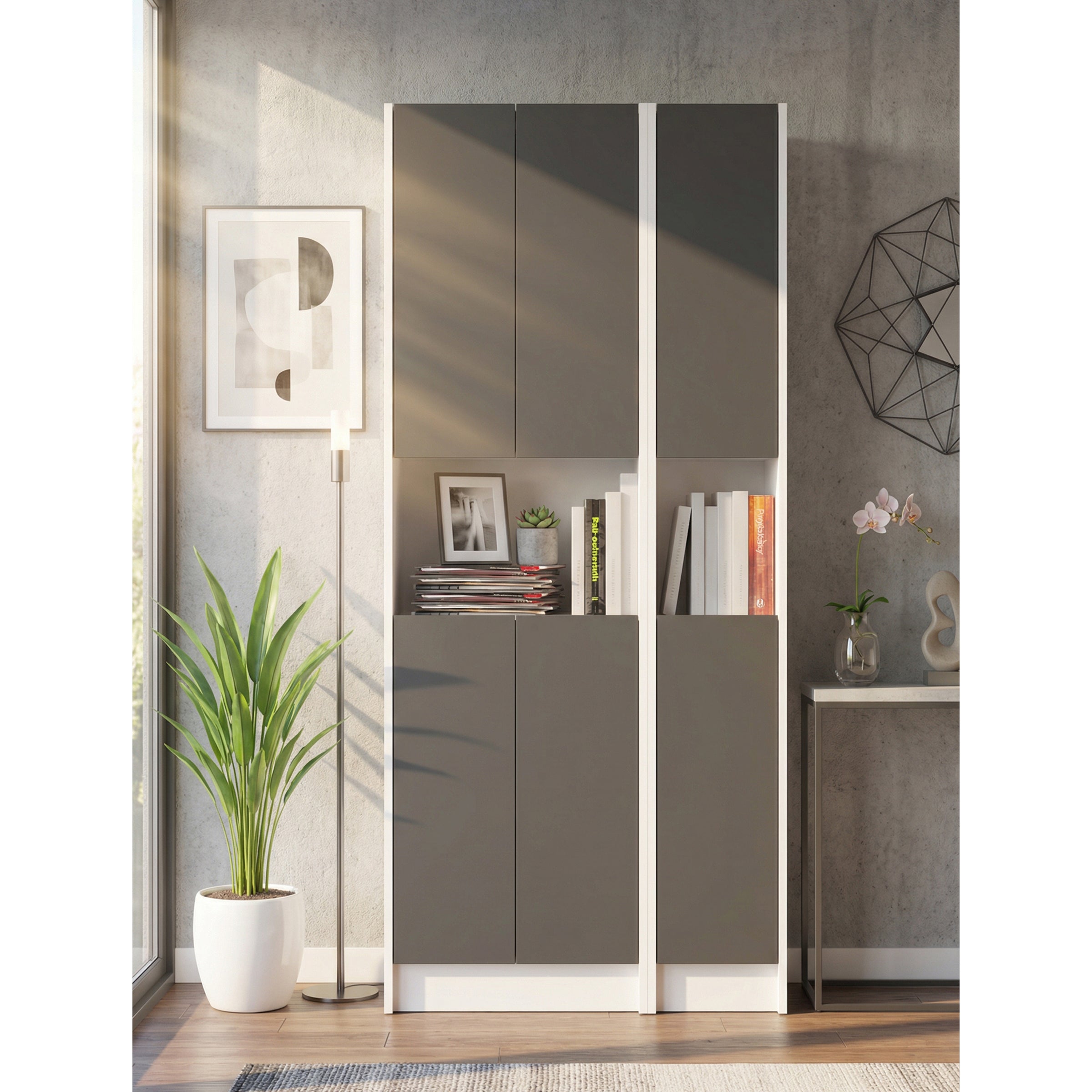 Flat85_Beyaz_Antrasit_6Kapak