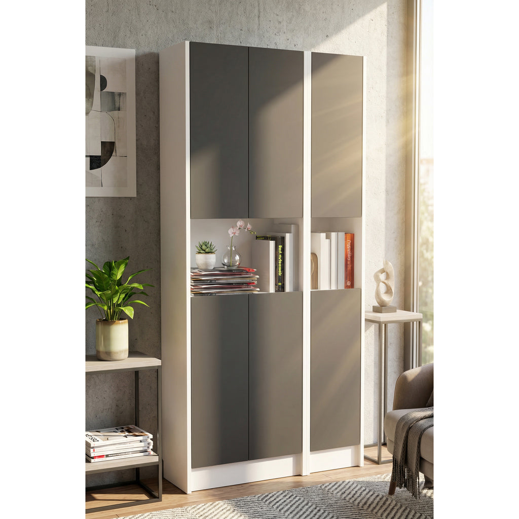 Flat85_Beyaz_Antrasit_6Kapak