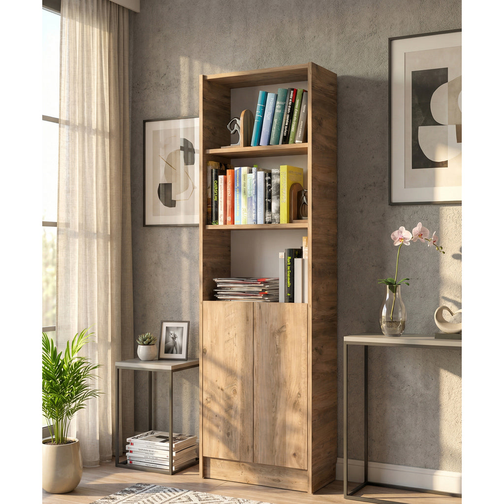 Flat56 Kitaplık Kütüphane  Çok Amaçlı Dolap